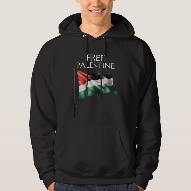 Palestine Flag Free Gaza Hoodie (Front)
