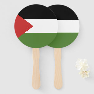 Palestine flag hand fan