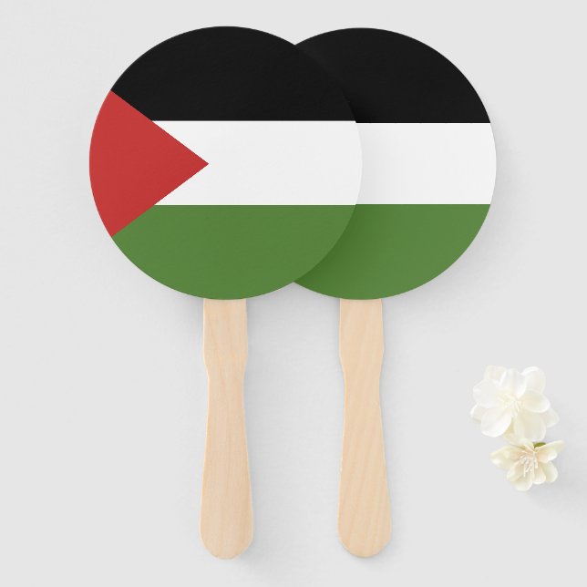 Palestine flag hand fan (Front and Back)