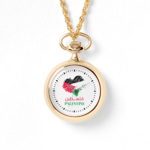 Palestine flag heart Palestinian watch