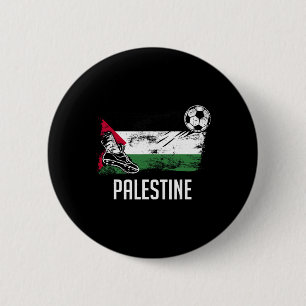 Palestine Flag Jersey Palestine Soccer Team Palest 6 Cm Round Badge