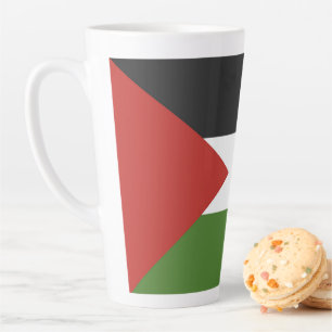 Palestine flag latte mug