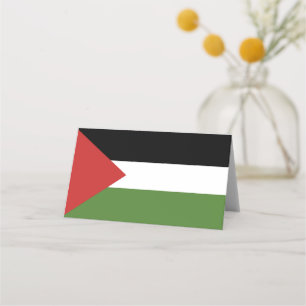 Palestine flag place card