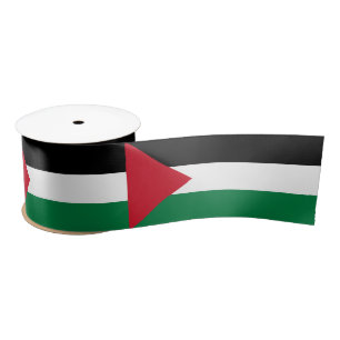 Palestine Flag Satin Ribbon