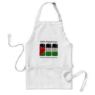 Palestine Flag Spice Jars Apron