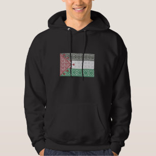 Palestine Flag Tatreez Cross Stitch Pattern Tradit Hoodie