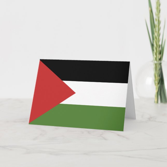 Palestine flag thank you card (Front)