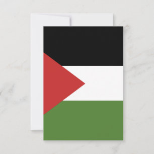 Palestine flag thank you card