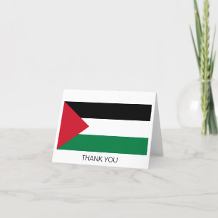 Palestine Flag Thank You Card