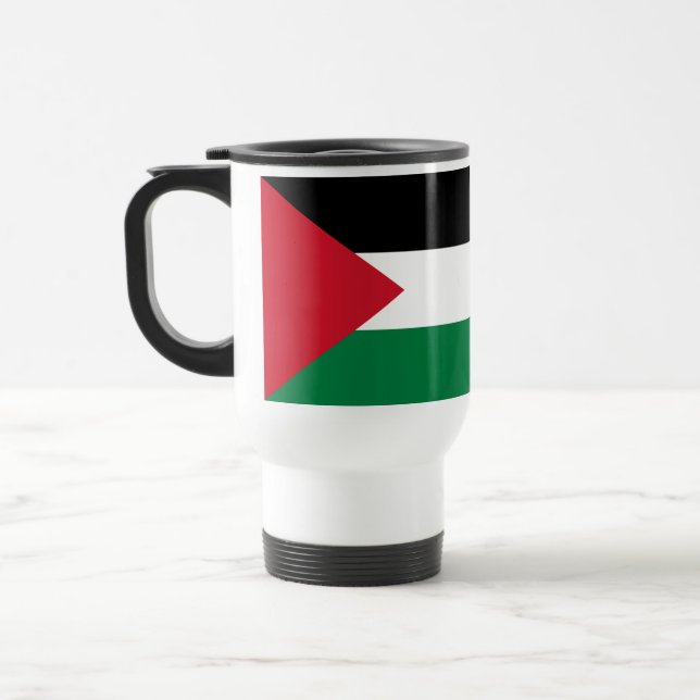Palestine Flag Travel Mug (Left)