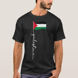 Palestine Flag With Palestine Name For Palestinian T-Shirt