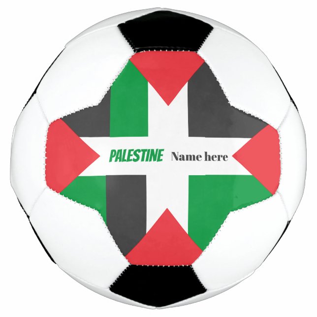 Palestine Footballer sport Soccer Ball (Front)