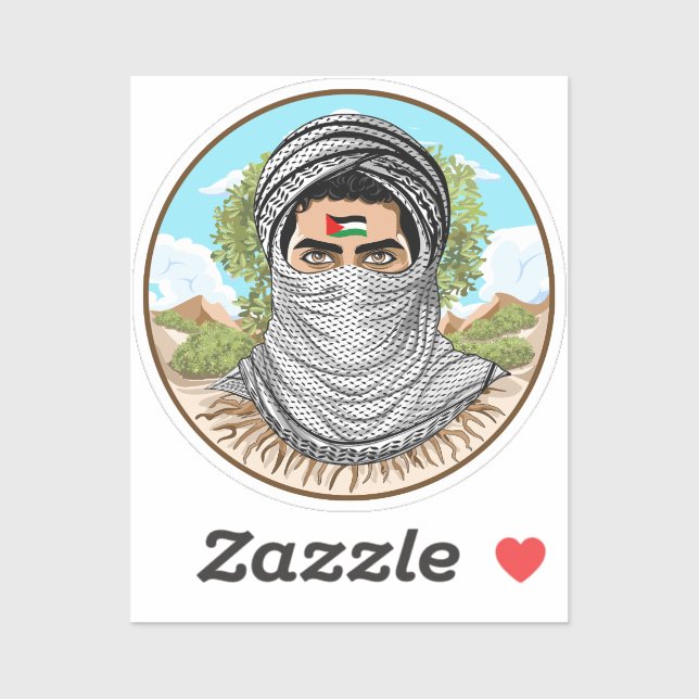 Palestine Freedom Fighter Portrait (Sheet)