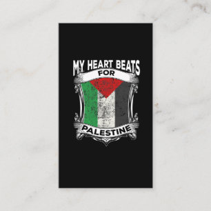 Palestine Heart Gaza Peace Palestinian Roots Business Card