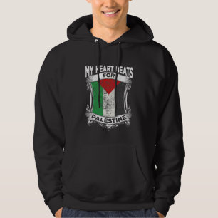 Palestine Heart Gaza Peace Palestinian Roots Hoodie