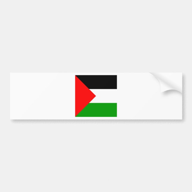 Palestine High quality Flag Bumper Sticker (Front)