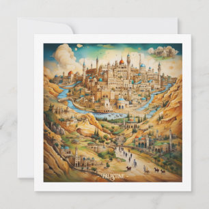 Palestine Illustration Holiday Card