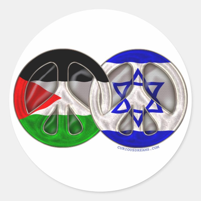 Palestine - Israel Peace Classic Round Sticker (Front)