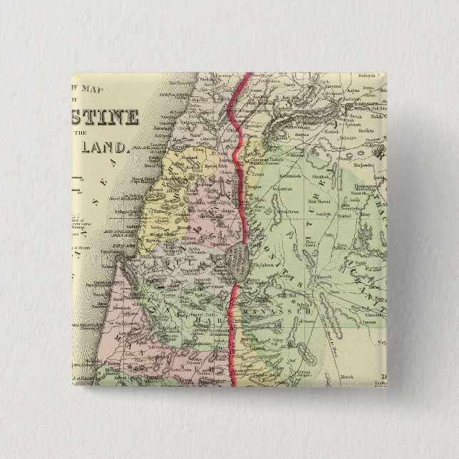 Palestine, Jerusalem 2 15 Cm Square Badge (Front)