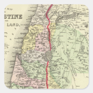 Palestine, Jerusalem 2 Square Sticker
