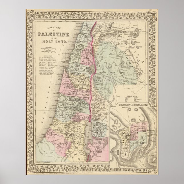 Palestine, Jerusalem Poster (Front)