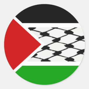 Palestine Keffiyeh Flag Classic Round Sticker
