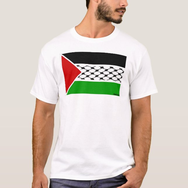 Palestine Keffiyeh Flag T-Shirt (Front)