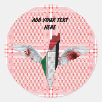 Palestine Label Stickers - Palestinian Scarf Label