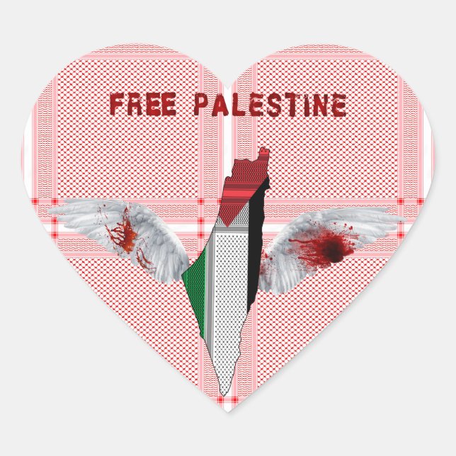 Palestine Label Stickers - Palestinian Scarf Label (Front)