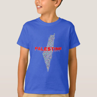 Palestine Map فلسطين | Free Palestine | Peace Love T-Shirt