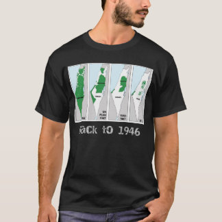Palestine map, Back to 1946, Palestine flag T-Shirt