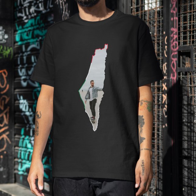 Palestine Map Custom Photo T-Shirt (Creator Uploaded)