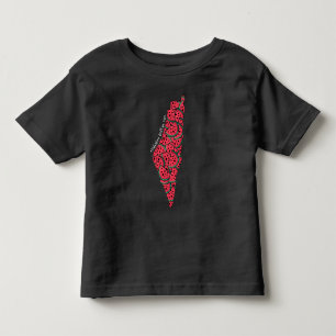 Palestine Map full of Watermelons Free palestine Toddler T-Shirt