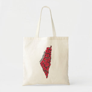 Palestine Map full of Watermelons   Free palestine Tote Bag