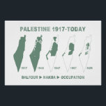 Palestine Map Land Stealing Since 1917 grn Poster<br><div class="desc">Spread awareness about the illegal land stealing of Palestine since 1917 through 1948 Nakba till today. This state of sweeping injustice cannot be allowed to remain forever, and ending the Zionist-Israeli occupation must be a central objective of every free man and woman for a just peace in the Holy Land...</div>