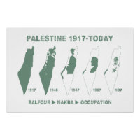 Palestine Map Land Stealing Since 1917 grn