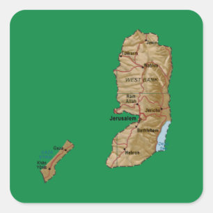 Palestine Map Sticker