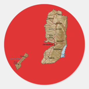 Palestine Map Sticker