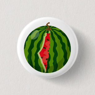 Palestine Map Watermelon Arabic Calligraphy 3 Cm Round Badge