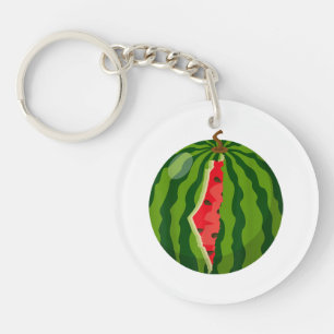 Palestine Map Watermelon Arabic Calligraphy Key Ring