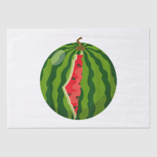 Palestine Map Watermelon Arabic Calligraphy Tissue Paper