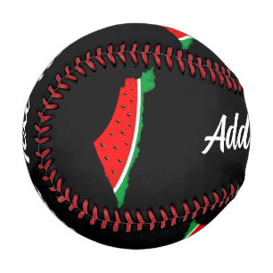 Palestine Map Watermelon Symbol of freedom Baseball