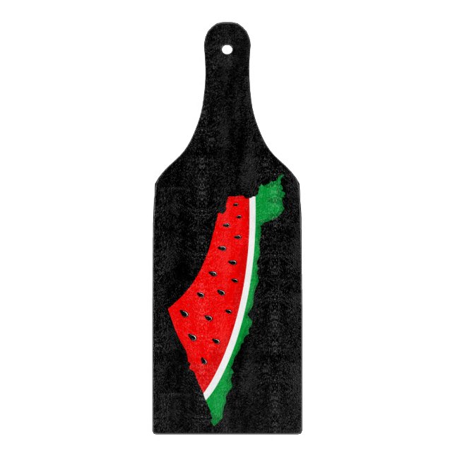 Palestine Map Watermelon Symbol of freedom Cutting Board (Front)