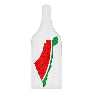 Palestine Map Watermelon Symbol of freedom Cutting Board