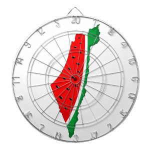 Palestine Map Watermelon Symbol of freedom Dartboard