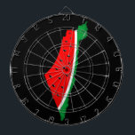 Palestine Map Watermelon Symbol of freedom Dartboard<br><div class="desc">Palestine map filled with Watermelon, symbol of freedom, same the same colours of the palestinian map that the illegal occupiers of this beautiful land have forbidden. The Watermelon express the suffering of the Palestinian People. I stand with Palestine. Palestine will be free</div>