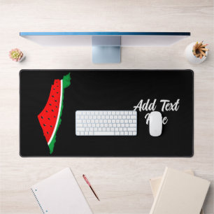Palestine Map Watermelon Symbol of freedom Desk Mat