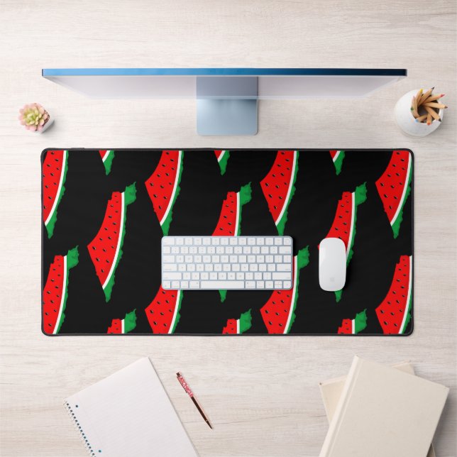 Palestine Map Watermelon Symbol of freedom Desk Mat (Office 1)