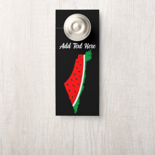 Palestine Map Watermelon Symbol of freedom Door Hanger