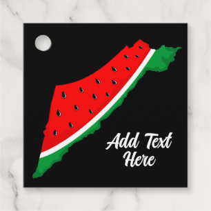 Palestine Map Watermelon Symbol of freedom Favour Tags